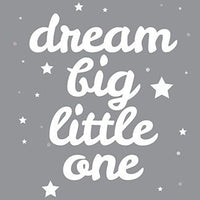 Gray nursery decor, Dream big little one, nursery wall art neutral, grey nursery, stars, nursery wall art neutral. baby room wall art
