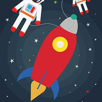 Space Theme Nursery Boys Rocket Ship Nursery Wall Art Playroom, Bedding Nursery Prints Set 2 Prints, Nursery space theme, space nursery art