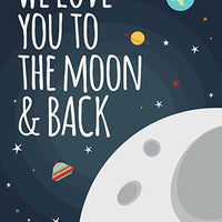 Love you to the moon and back nursery, outer space, space nursery, space nursery decor, outer space nursery wall art, space print, kid room