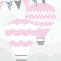 Baby girl nursery decor, Hot air balloon Nursery Print nursery decor, baby girl nursery Room Decor, pink hot air balloon art, playroom art