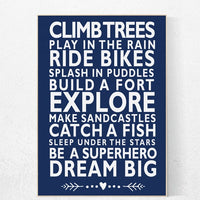 Baby Boy Nursery Art Print, Boy Rules Sign, Navy Nursery decor, baby boy rules, Boys Room Decor, playroom decor, baby boy nursery decor