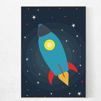 Space nursery decor, rocket, outer space nursery wall art, nursery set, kids room decor, nursery prints, baby boy, space themed nursery