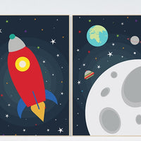 Space nursery decor, nursery decor boy space, nursery prints boy, boys room decor, space nursery, space prints, planets, boys room decor