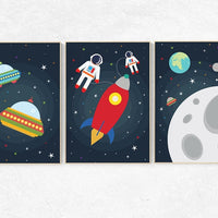 Space nursery decor, outer space nursery wall art, nursery set, space themed nursery, kids room decor, nursery prints, baby boy nursery