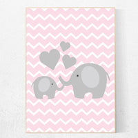 Elephant nursery decor, pink nursery decor, Girl nursery decor, baby girl nursery, girl nursery decor, girls nursery ideas, new baby gift