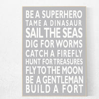 Baby Boy Nursery Art Print, Boy Rules Sign, Gray White Nursery Wall Art, baby boy rules, nursery prints, Boys Nursery Prints Boys Room Decor