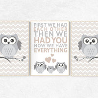 First We Had Each Other, gender neutral nursery, beige nursery decor, elephant Nursery, Nursery Art, Nursery Decor, nursery prints, beige