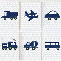 Nursery decor boy car, car nursery, vehicles, nursery prints boy, baby room decor boy, transportation decor, nursery travel theme