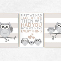 First We Had Each Other, gender neutral nursery, beige nursery decor, elephant Nursery, Nursery Art, Nursery Decor, nursery prints, beige