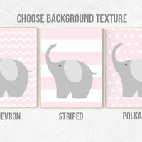 Pink Gray Nursery Art, Baby Girl Nursery Decor, Nursery Print, Baby Girl Pink Nursery Art, set of 4, Baby Girl Wall Art, cloud nursery print
