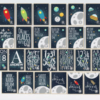 Space nursery decor, Oh the places you'll go, nursery decor boy, outer space nursery, space print, Space themed nursery, boys room decor