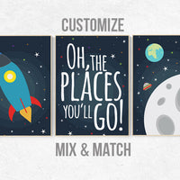 Nursery decor boy space, Space themed nursery, nursery decor, baby boy nursery, outer space, space print, nursery prints boy, astronaut