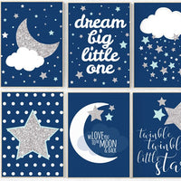 Navy mint gray nursery, navy mint silver nursery decor, mint navy nursery, silver navy blue, nursery decor boy, twinkle twinkle, dream big