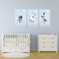 Nursery decor boy space, space poster for kids, space nursery wall art, boys room decor space, planets nursery print, astronaut nursery