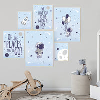 Nursery decor boy space, space theme nursery, Space nursery decor, space nursery wall art, astronaut print kids, space poster for kids