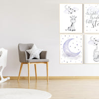 Nursery decor girl purple, nursery decor girl giraffe, purple nursery print, nursery decor elephant, elephant giraffe, twinkle twinkle