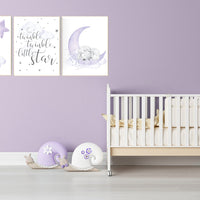 Nursery decor girl purple, sheep nursery, Sheep nursery decor, nursery wall art sheep, lavender, lilac, nursery decor lambs, sheep prints