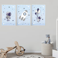 Nursery decor boy space, space poster for kids, space nursery wall art, boys room decor space, planets nursery print, astronaut nursery