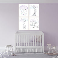 Nursery decor girl purple teal, nursery decor girl purple, lilac, lavender, mint, nursery decor elephant, nursery wall art giraffe