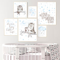 Owl Nursery Decor, owl print nursery, Baby boy room, nursery wall art owl, Owl wall art print, Owl nursery poster, Owl Art Print