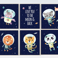 Nursery decor boy space, nursery prints Space, Space themed nursery, we love you to the moon and back, outer space nursery, space nursery