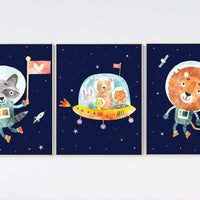 Nursery decor boy space, nursery decor astronaut, Space nursery wall art, Space themed nursery, outer space, navy, nursery decor animals
