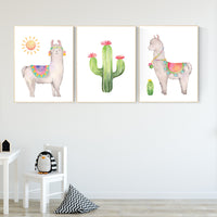 Llama nursery print, llama cactus, nursery wall art llama, Llama Print, Cactus Print, Llama Wall Art, Cactus Wall Art, Llama Cactus Nursery