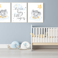 Nursery decor twins, Twin nursery, elephant nursery, name sign, girl boy twins, twins room decor, gender neutral, blue yellow, twins room