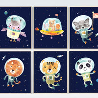 Space themed nursery, Space nursery prints, animal nursery, nursery decor boy, outer space nursery, space nursery art, animal nursery prints