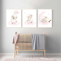 Sheep nursery decor, Nursery decor girl, nursery decor lamb, nursery wall art sheep, girl nursery, baby room decor girl, farm animals