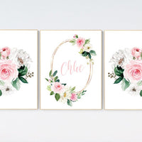Nursery decor flower, Nursery decor girl pink, nursery decor girl floral, flower nursery, girl nursery wall art, pink nursery, boho nursery