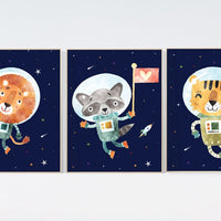 Nursery decor boy space, animals, Space nursery decor, Space themed nursery, outer space, boys room wall art, baby boy, space nursery