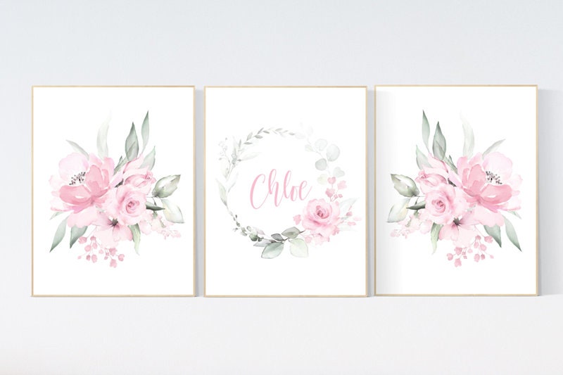 Nursery decor flower, Nursery decor girl pink, nursery decor girl floral, flower nursery, girl nursery wall art, pink nursery, boho nursery
