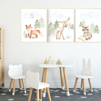 Woodland themed nursery, animals prints, nursery art woodland, nursery prints gender neutral, woodland nursery ideas, Woodland nursery decor