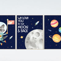 Nursery decor boys space, space themed nursery, Nursery decor boy space, space wall art nursery, nursery prints space, outer space, animals
