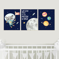 Nursery decor boys space, space themed nursery, Nursery decor boy space, space wall art nursery, nursery prints space, outer space, animals