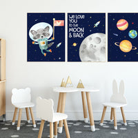 Nursery decor boys space, space themed nursery, Nursery decor boy space, space wall art nursery, nursery prints space, outer space, animals