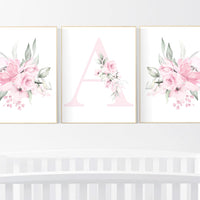 Nursery decor girl pink, nursery decor flower, nursery decor girl floral, flower nursery, girl nursery wall art, pink nursery, boho nursery