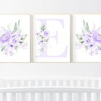 Nursery decor girl flower, Nursery decor girl purple, nursery decor girl flower, lavender, lilac nursery, nursery decor girl name, boho