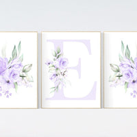 Nursery decor girl flower, Nursery decor girl purple, nursery decor girl flower, lavender, lilac nursery, nursery decor girl name, boho