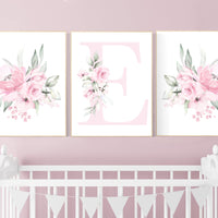 Nursery decor girl pink, nursery decor flower, nursery decor girl floral, flower nursery, girl nursery wall art, pink nursery, boho nursery