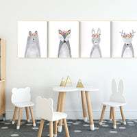 Nursery decor animals, woodland animals, Nursery decor girls, Nursery prints woodland, safari animals, nursery prints animals, jungle animal