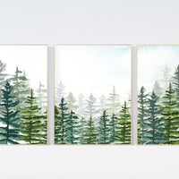 Nursery decor boy mountain, woodland nursery, adventure theme nursery, woodland, gender neutral, forest nursery, mountains, forest, tree