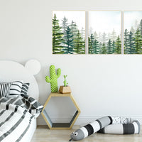 Nursery decor boy mountain, woodland nursery, adventure theme nursery, woodland, gender neutral, forest nursery, mountains, forest, tree
