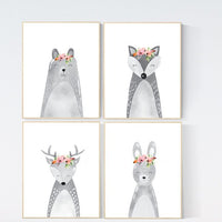 Nursery decor animals, woodland animals, Nursery decor girls, Nursery prints woodland, safari animals, nursery prints animals, jungle animal