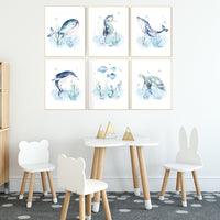 Nursery decor under the sea, ocean nursery, nursery decor boy nautical, nursery decor nautical, sea theme nursery decor, fish, whale, sea