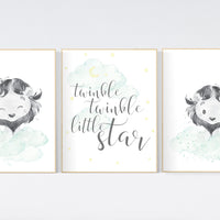Lion nursery wall art, Nursery prints boy, mint yellow nursery art, boy nursery ideas, boy nursery decor, safari animals, animal prints