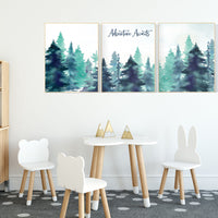 Nursery decor boy mountain, woodland nursery, adventure theme nursery, woodland, gender neutral, forest nursery, mountains, forest, tree