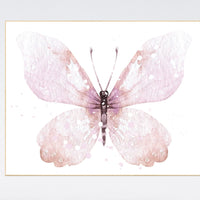 Nursery decor girl butterfly, pink butterfly, Butterfly Nursery Art, girls room, butterfly prints, Butterfly Art, pink nursery wall art