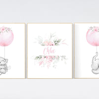 Nursery decor girl pink, nursery decor flower, nursery decor girl floral, flower nursery, girl nursery wall art, pink nursery, boho nursery